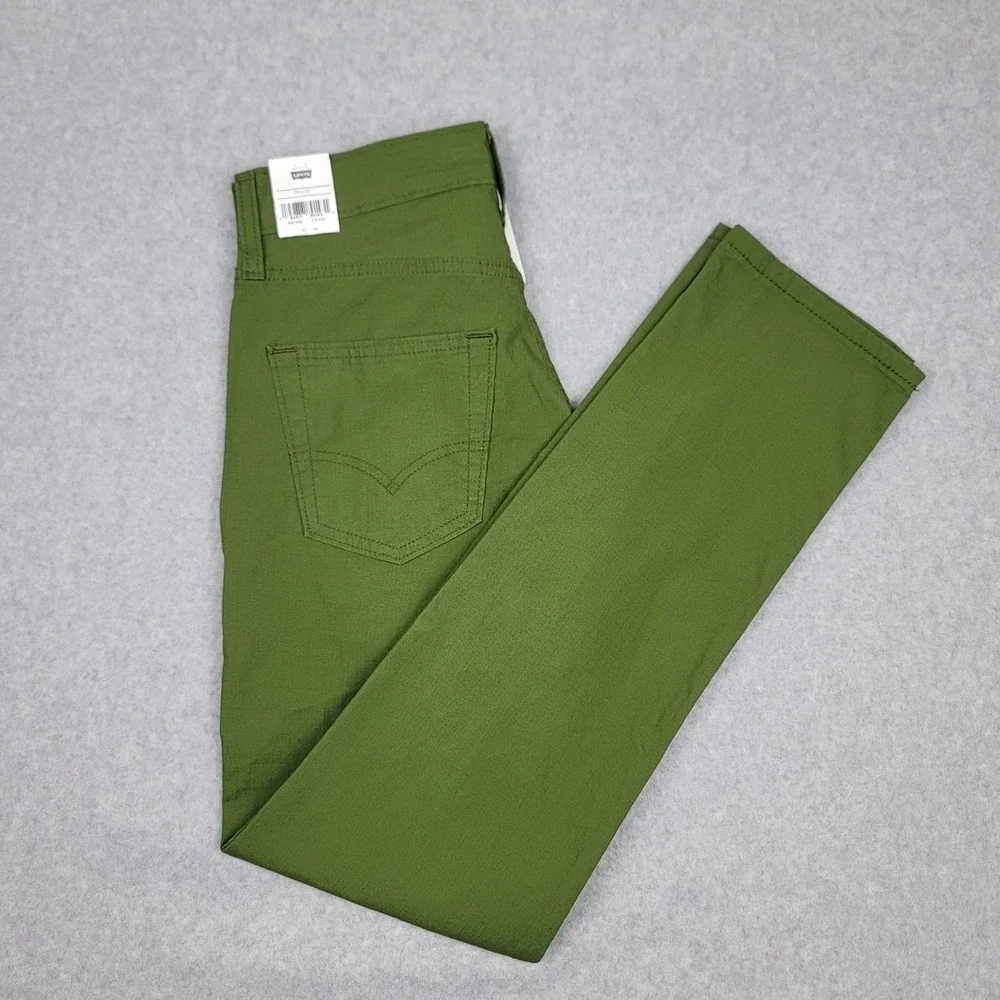 Levi's‎ 511 Mens Size 28x30 Performance Slim Fit Tapered Green 5 Pocket Pants